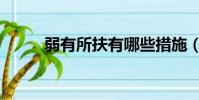 弱有所扶有哪些措施(弱有所扶)