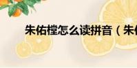 朱佑樘怎么讀拼音(朱佑樘怎么讀)