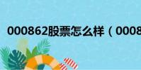 000862股票怎么樣(000821股票怎么樣)