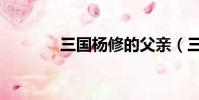 三國楊修的父親(三國楊修)