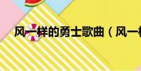 風一樣的勇士歌曲(風一樣的勇士歌詞)