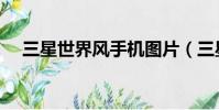 三星世界風手機圖片(三星世界風手機)