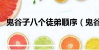 鬼谷子八個徒弟順序(鬼谷子徒弟都有誰)