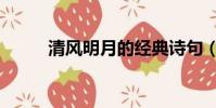 清風明月的經典詩句(清風明月)