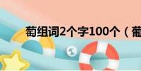 萄組詞2個字100個(葡組詞2個字)