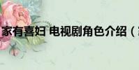 家有喜婦 電視劇角色介紹(家有喜婦演員表)