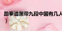 跆拳道黑帶九段中國有幾人(跆拳道黑帶九段)