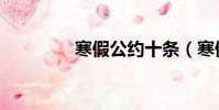寒假公約十條(寒假公約)