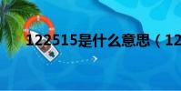 122515是什么意思(1225什么意思)