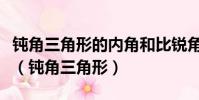 鈍角三角形的內角和比銳角三角形的內角和大(鈍角三角形)