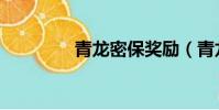 青龍密保獎勵(青龍密保)