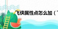 飛俠屬性點怎么加(飛俠加點)