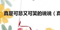真是可悲又可笑的說說(真是可悲又可笑)