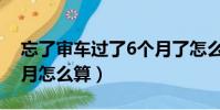 忘了審車過了6個月了怎么辦(提前審車3個月怎么算)