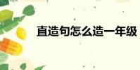 直造句怎么造一年級(直造句)
