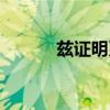 茲證明系我單位員工（茲證明）