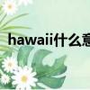 hawaii什么意思怎么讀（hawaii什么意思）