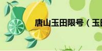 唐山玉田限號(玉田限號)