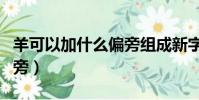 羊可以加什么偏旁組成新字(羊可以加什么偏旁)