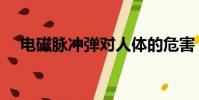電磁脈沖彈對人體的危害(電磁脈沖彈)