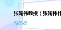 張陶偉教授(張陶偉什么地方人)