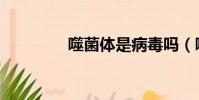 噬菌體是病毒嗎(噬菌體)