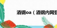 酒鋼oa(酒鋼內網登錄頁面)