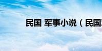 民國 軍事小說(民國軍事小說)