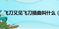 飛刀又見飛刀插曲叫什么(飛刀又見飛刀插曲)