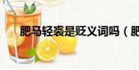 肥馬輕裘是貶義詞嗎(肥馬輕裘詞性)