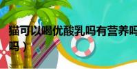 貓可以喝優酸乳嗎有營養嗎(貓可以喝優酸乳嗎)