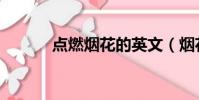 點燃煙花的英文(煙花的英文)