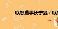 聯想董事長寧旻(聯想董事長)