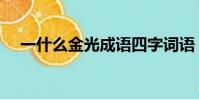 一什么金光成語四字詞語(一什么金光)