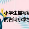小學生描寫秋天的古詩大全300首（描寫秋天的古詩小學生）