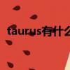 taurus有什么特殊含義（taurus什么意思）