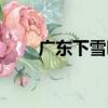廣東下雪嗎用英語說（廣東下雪嗎）