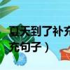 夏天到了補充句子什么更什么了（夏天到了補充句子）