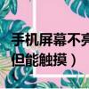 手機屏幕不亮但是觸摸屏沒事（手機屏幕不亮但能觸摸）