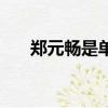 鄭元暢是單身嗎（鄭元暢承認的女友）