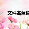 文件名藍色字什么意思（文件名 藍色）