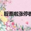 股票啦漲停板主力有多少股份呢（股票啦）