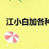 江小白加各種飲料（江小白加脈動叫什么）