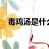 毒雞湯是什么意思?（毒雞湯是什么意思）