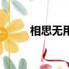 相思無用才笑山盟舊（相思無用）