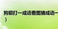 狗貂打一成語看圖猜成語一個(狗貂打一成語)