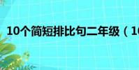 10個簡短排比句二年級(10個簡短排比句)