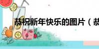 恭祝新年快樂的圖片(恭祝新年快樂)