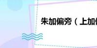 朱加偏旁(上加偏旁)