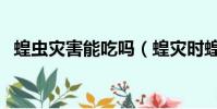 蝗蟲災害能吃嗎(蝗災時蝗蟲真的吃人嗎)